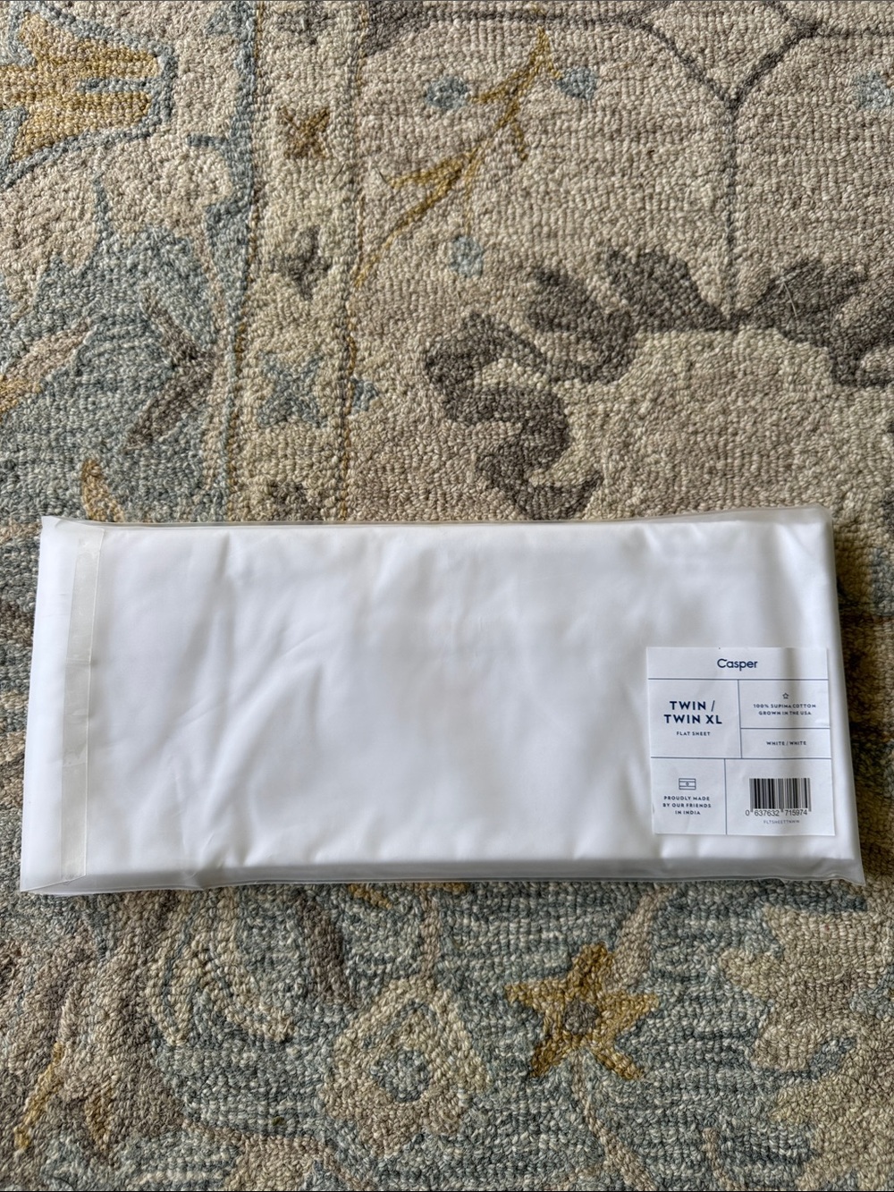 Twin/Twin XL White Flat Sheet Only